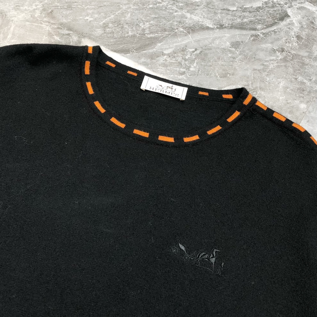 Hermès Male Basic Clothing Wool Black S-m-l-xl