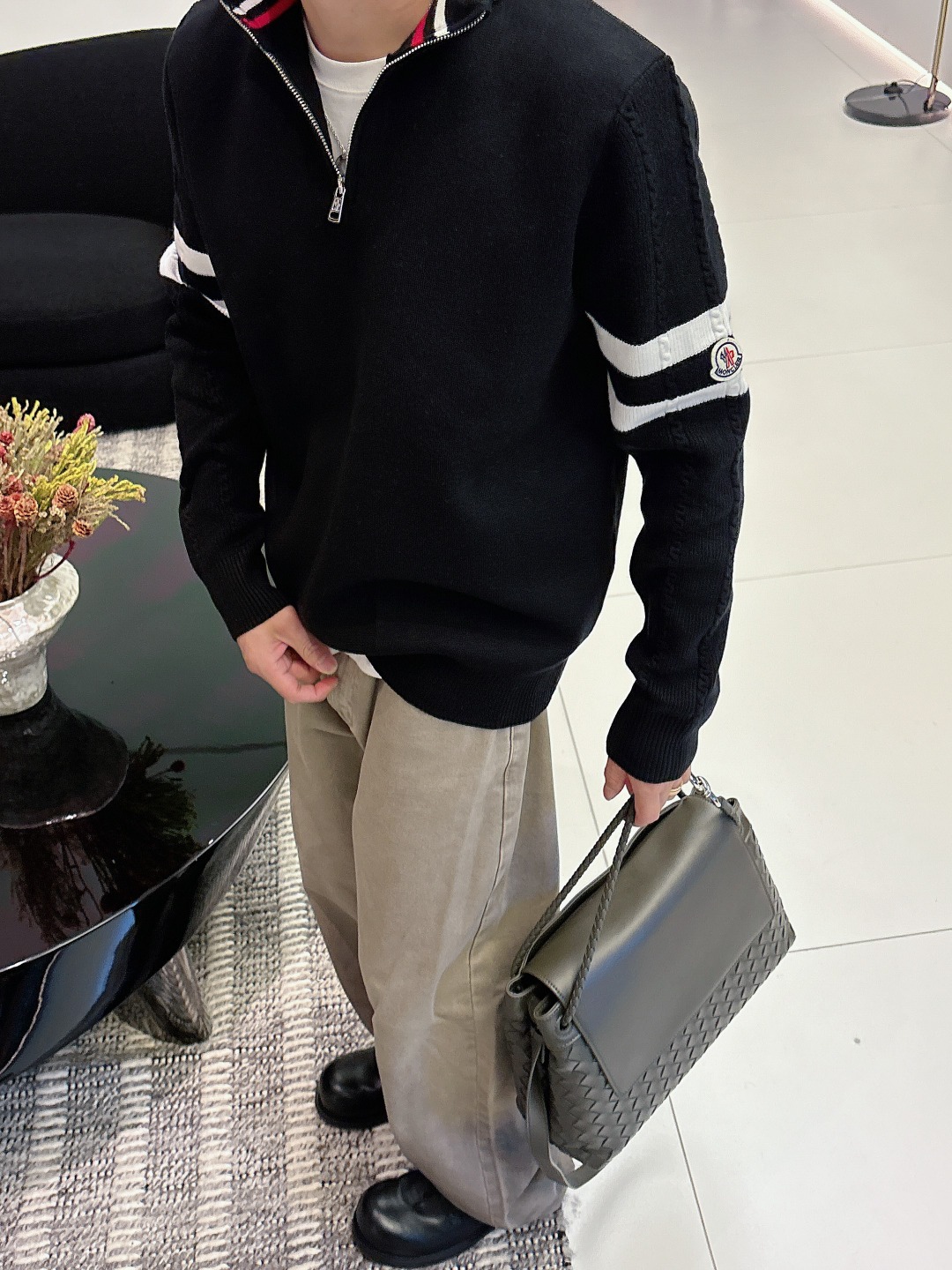 Moncler Basic Clothing Wool Printed M-l-xxxl