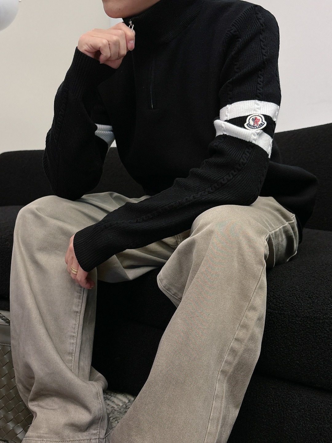 Moncler Basic Clothing Wool Printed M-l-xxxl