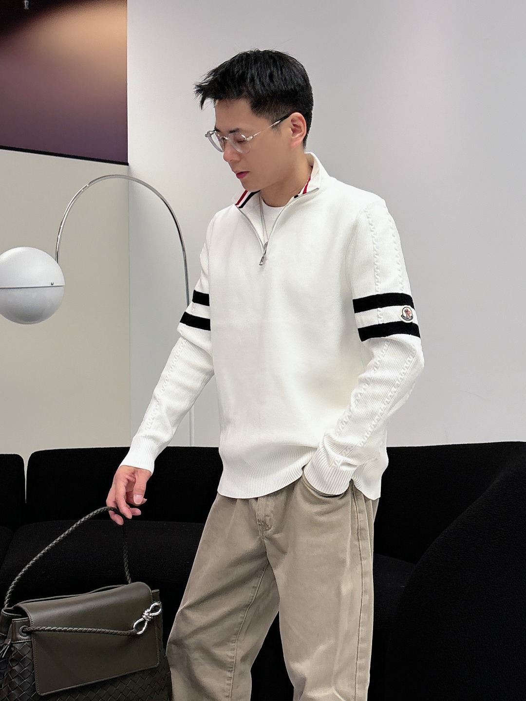 Moncler Basic Clothing Wool Printed M-l-xxxl