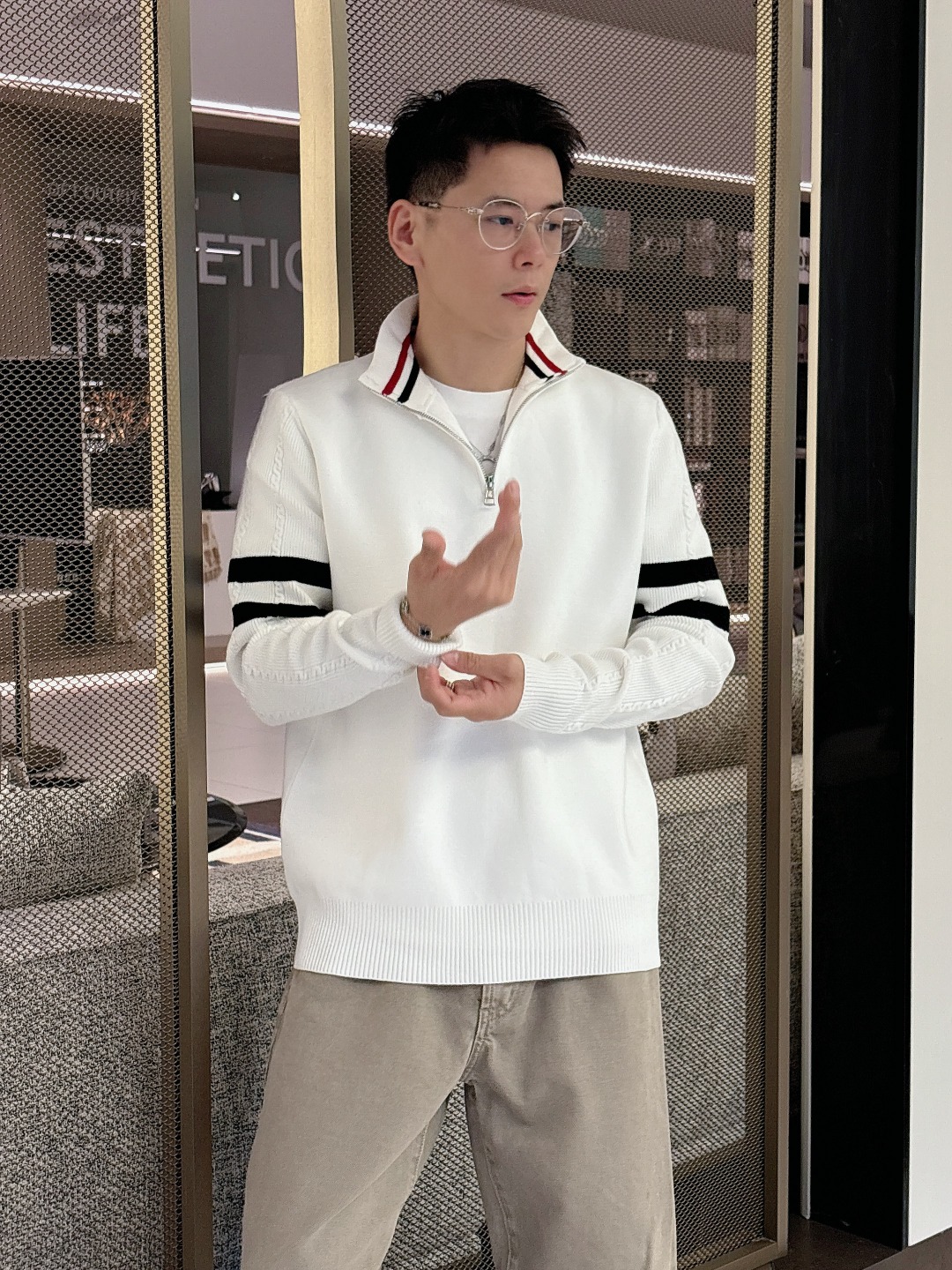 Moncler Basic Clothing Wool Printed M-l-xxxl