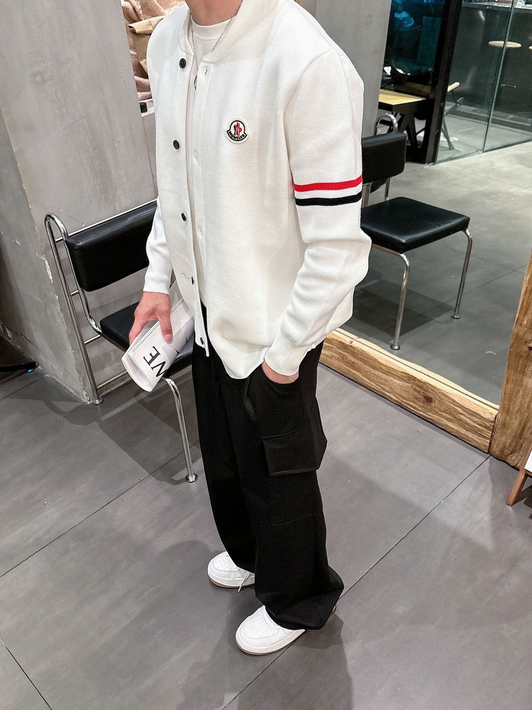Moncler Basic Clothing Wool Printed M-l-xxxl