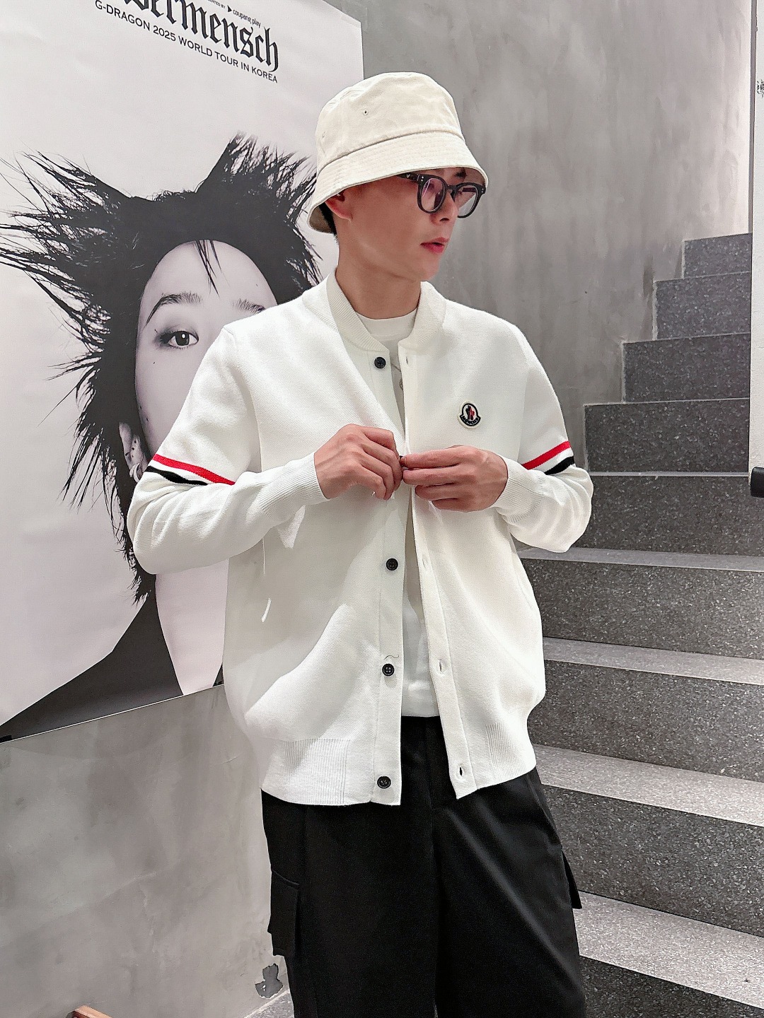 Moncler Basic Clothing Wool Printed M-l-xxxl