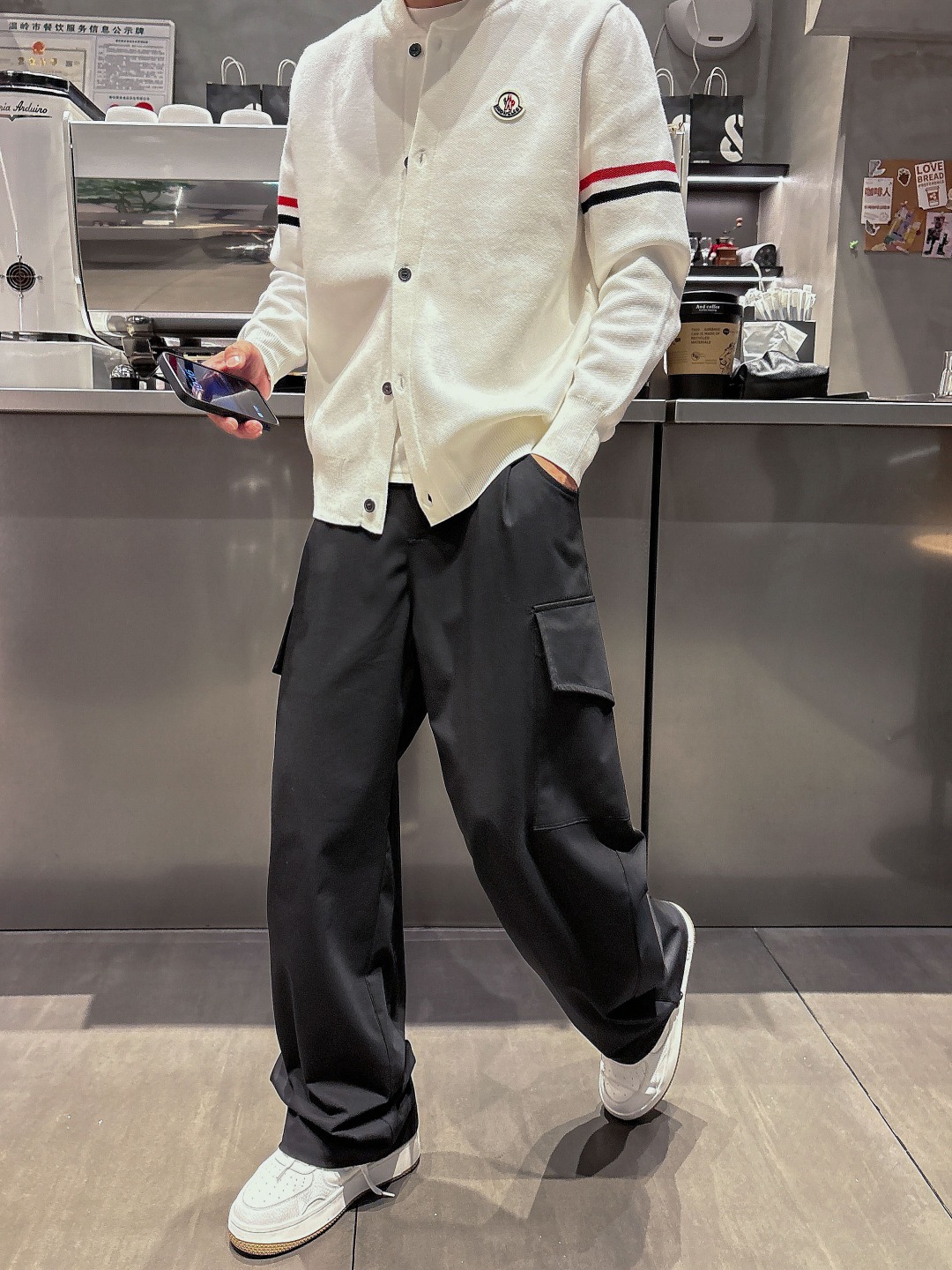 Moncler Basic Clothing Wool Printed M-l-xxxl