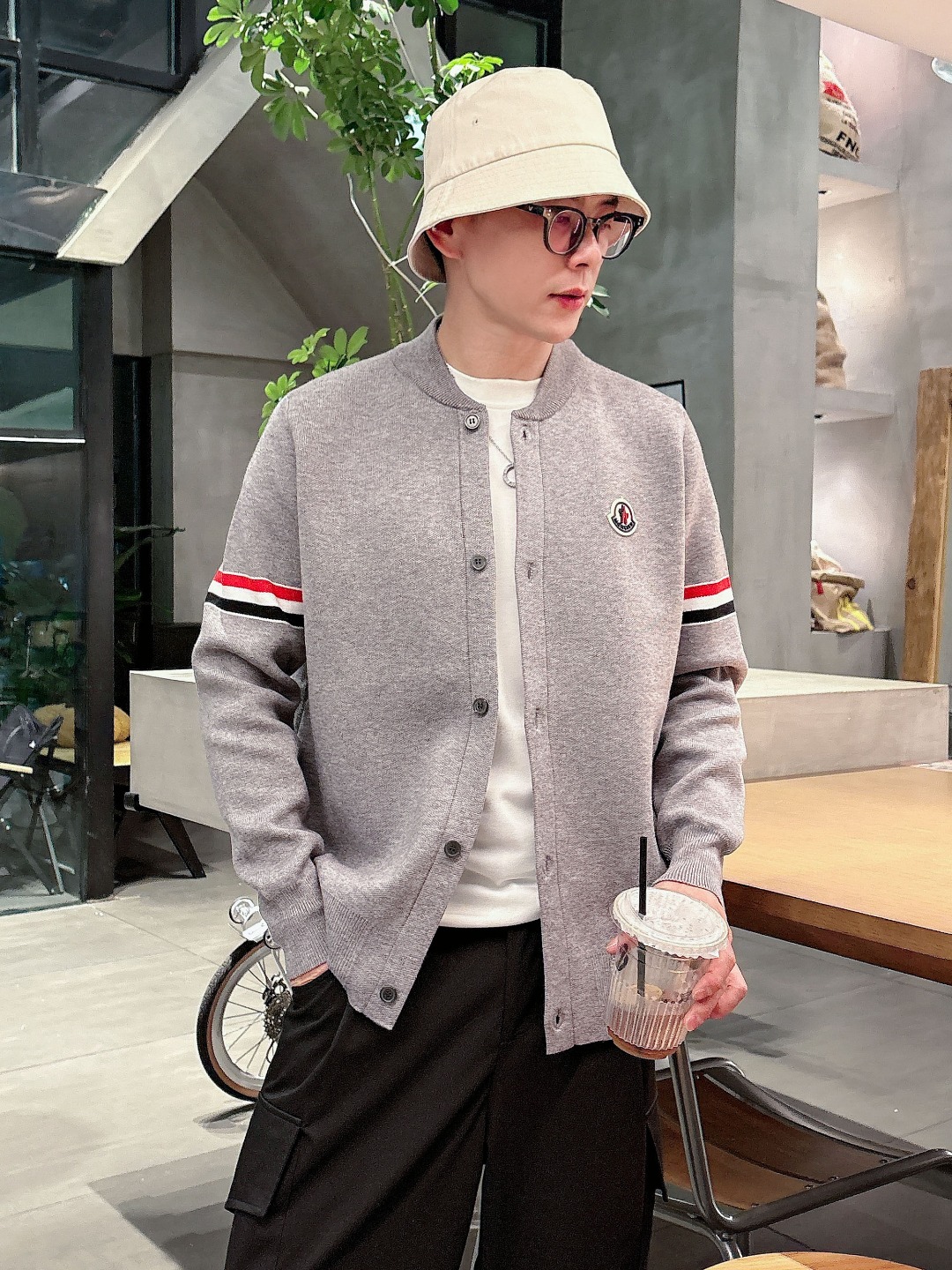 Moncler Basic Clothing Wool Printed M-l-xxxl
