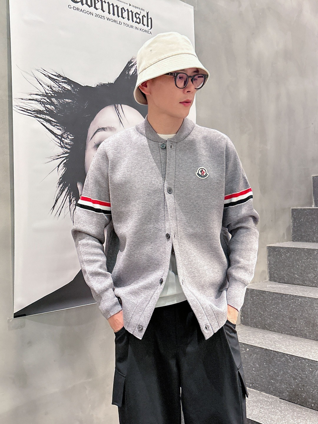 Moncler Basic Clothing Wool Printed M-l-xxxl