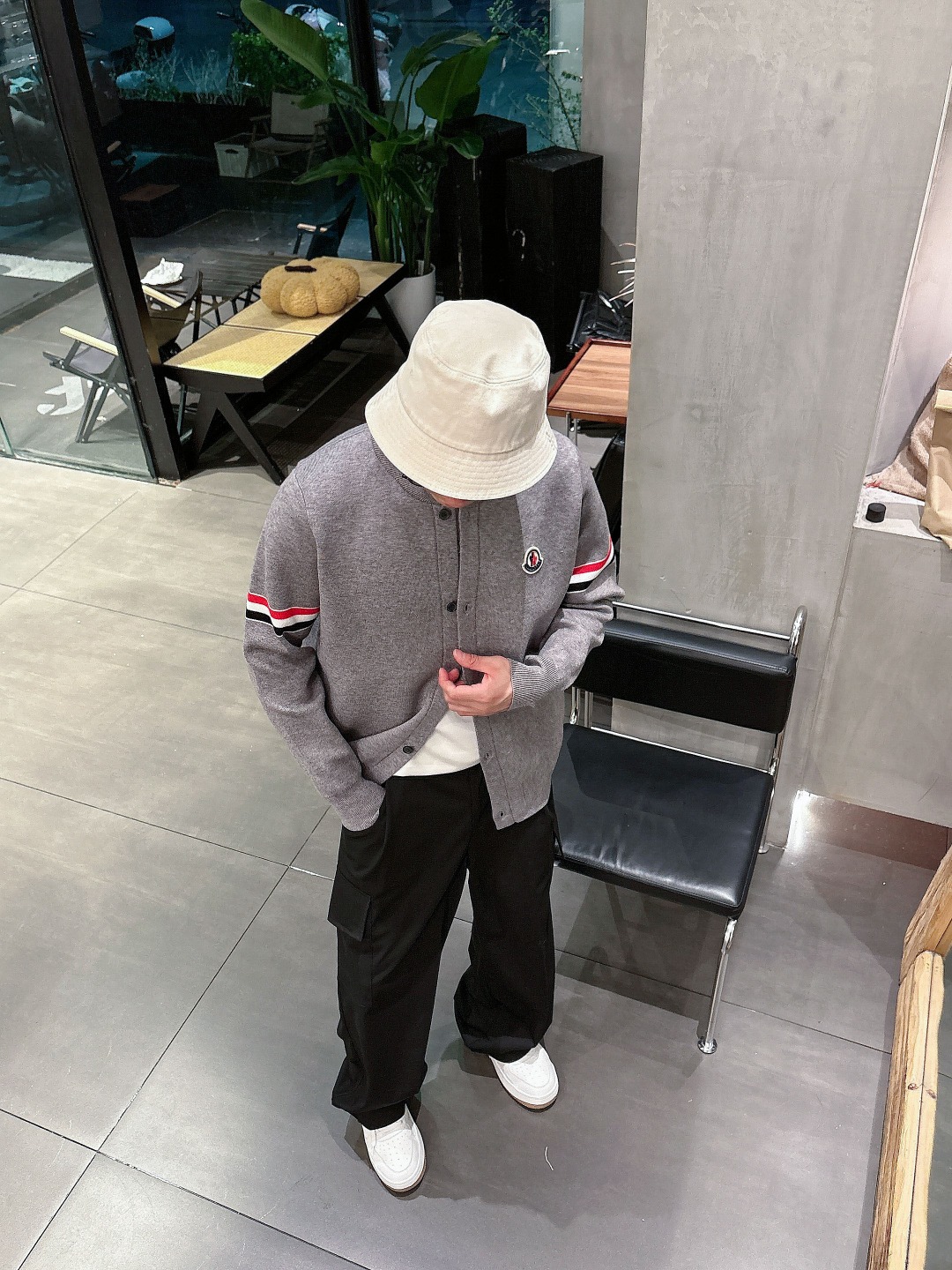 Moncler Basic Clothing Wool Printed M-l-xxxl