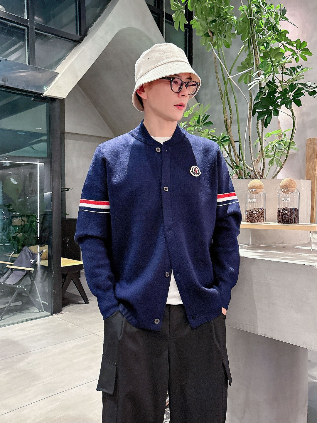Moncler Basic Clothing Wool Printed M-l-xxxl