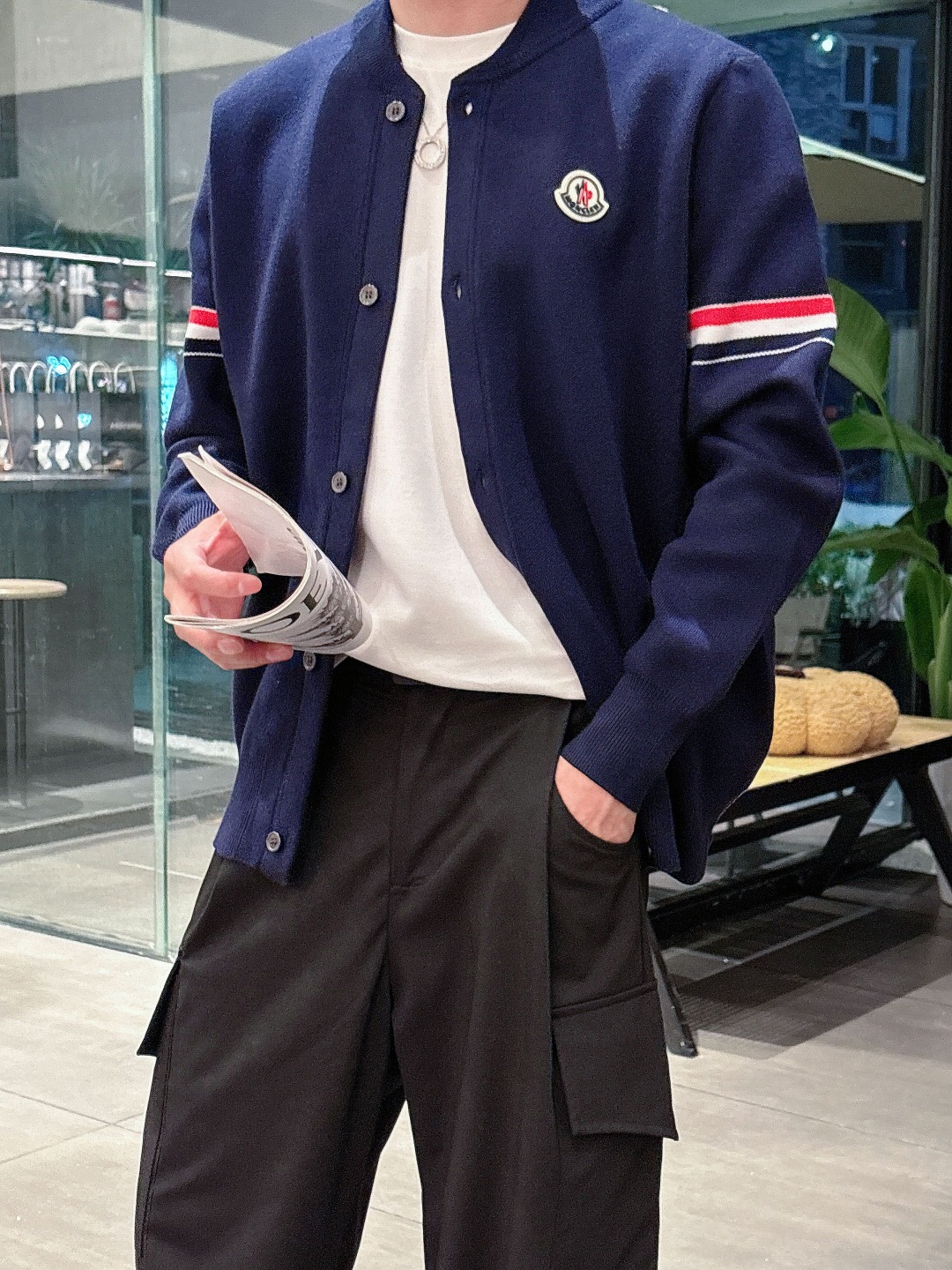 Moncler Basic Clothing Wool Printed M-l-xxxl