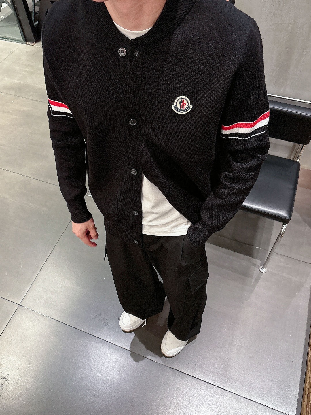 Moncler Basic Clothing Wool Printed M-l-xxxl