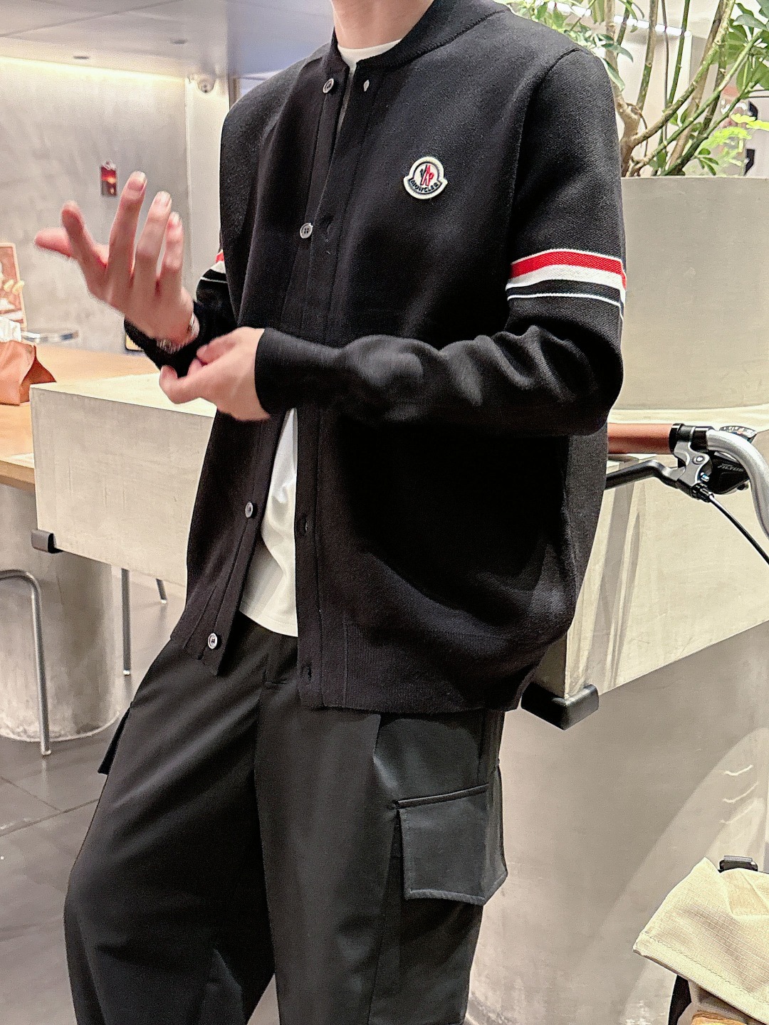 Moncler Basic Clothing Wool Printed M-l-xxxl