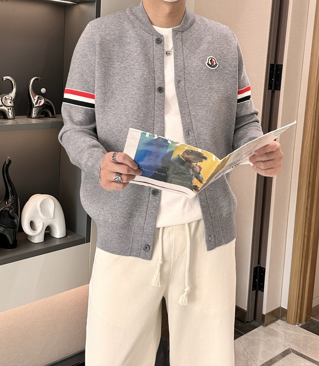Moncler Basic Clothing Wool M-l