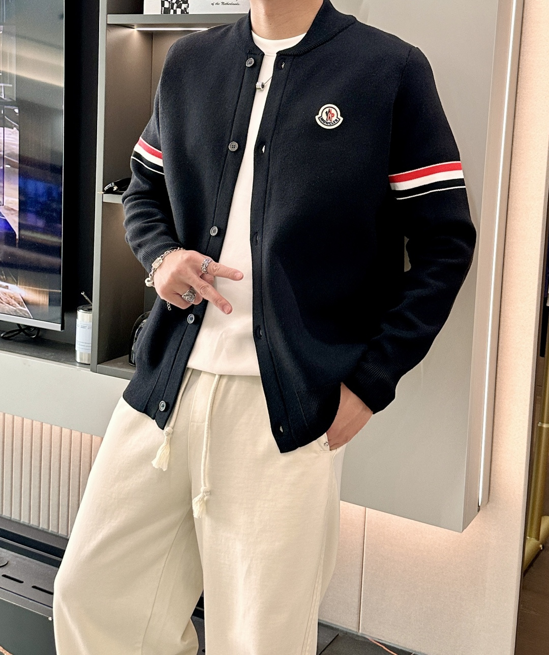 Moncler Basic Clothing Wool M-l