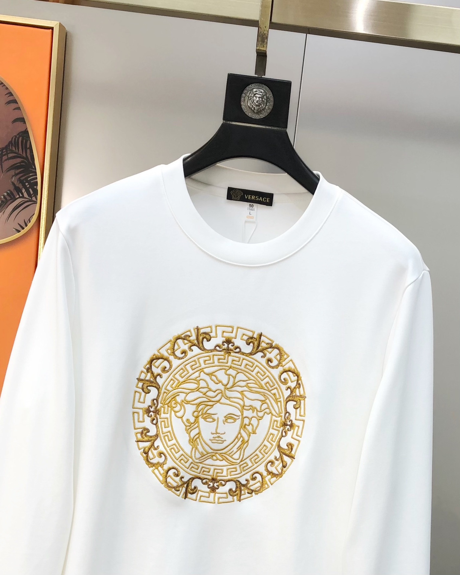 Versace Male Hoodie Cotton Black S-m-l-xl