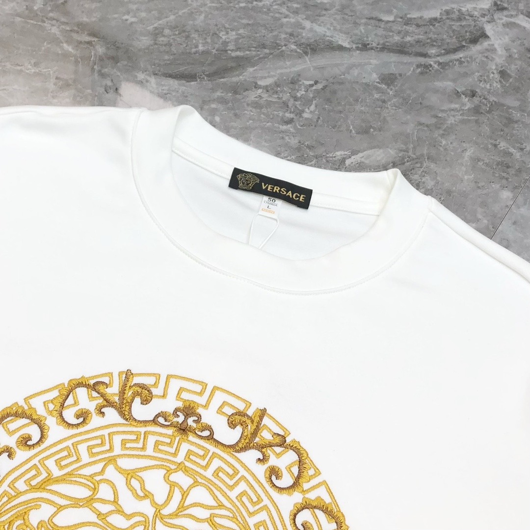 Versace Male Hoodie Cotton Black S-m-l-xl