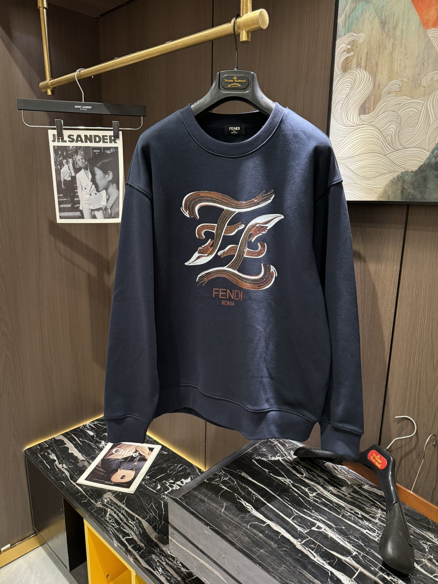 Fendi Male Hoodie Cotton S-m-xl