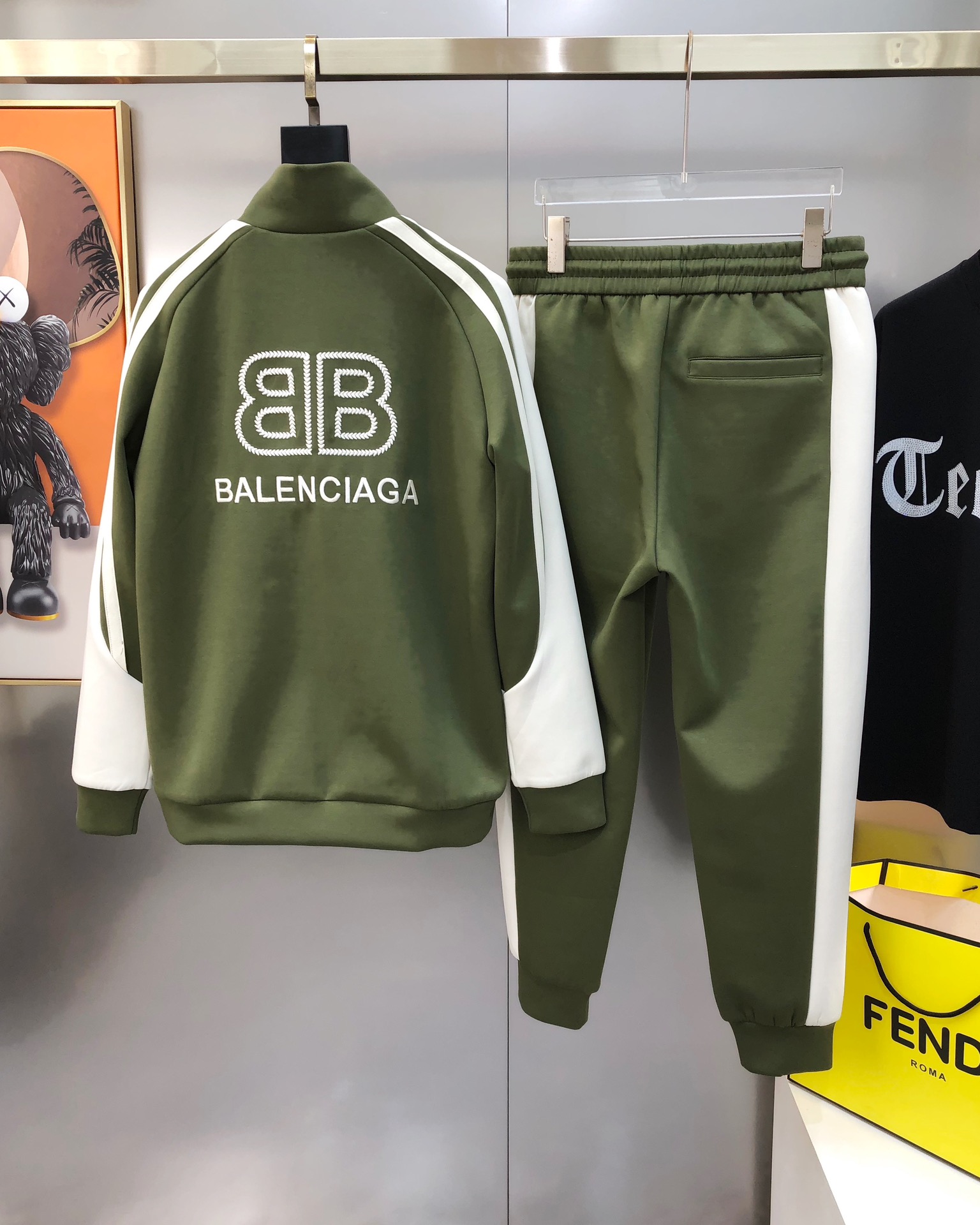 Balenciaga Male Sports Pants Cotton Black M-l-xl