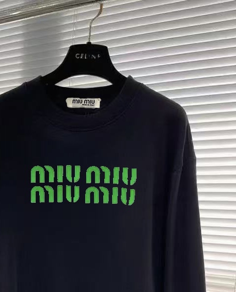 Miu Miu Couple Hoodie Cotton Loose Fit S-m-xl