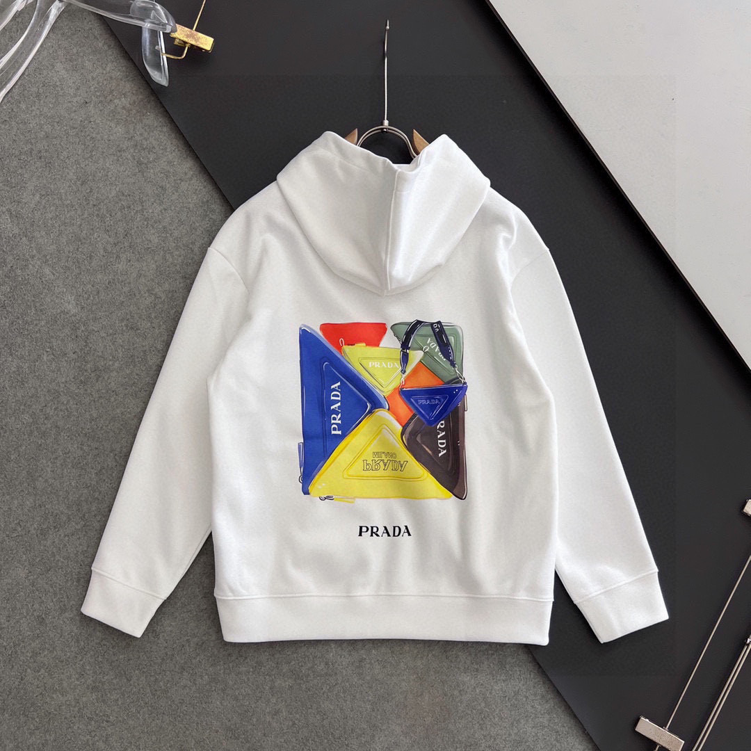 Prada Hoodie Cotton M-xl