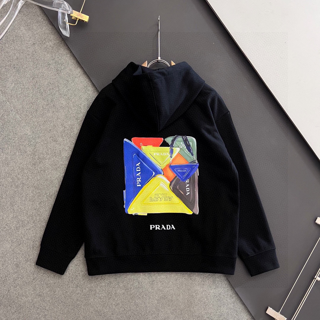 Prada Hoodie Cotton M-xl