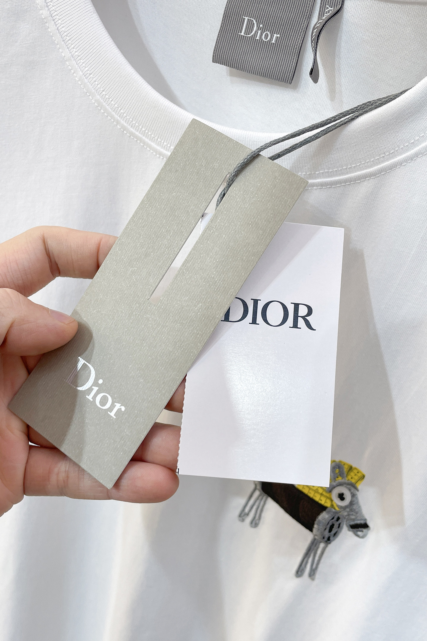 Dior Male Basic Clothing Cotton White Printed S-m-l-xl