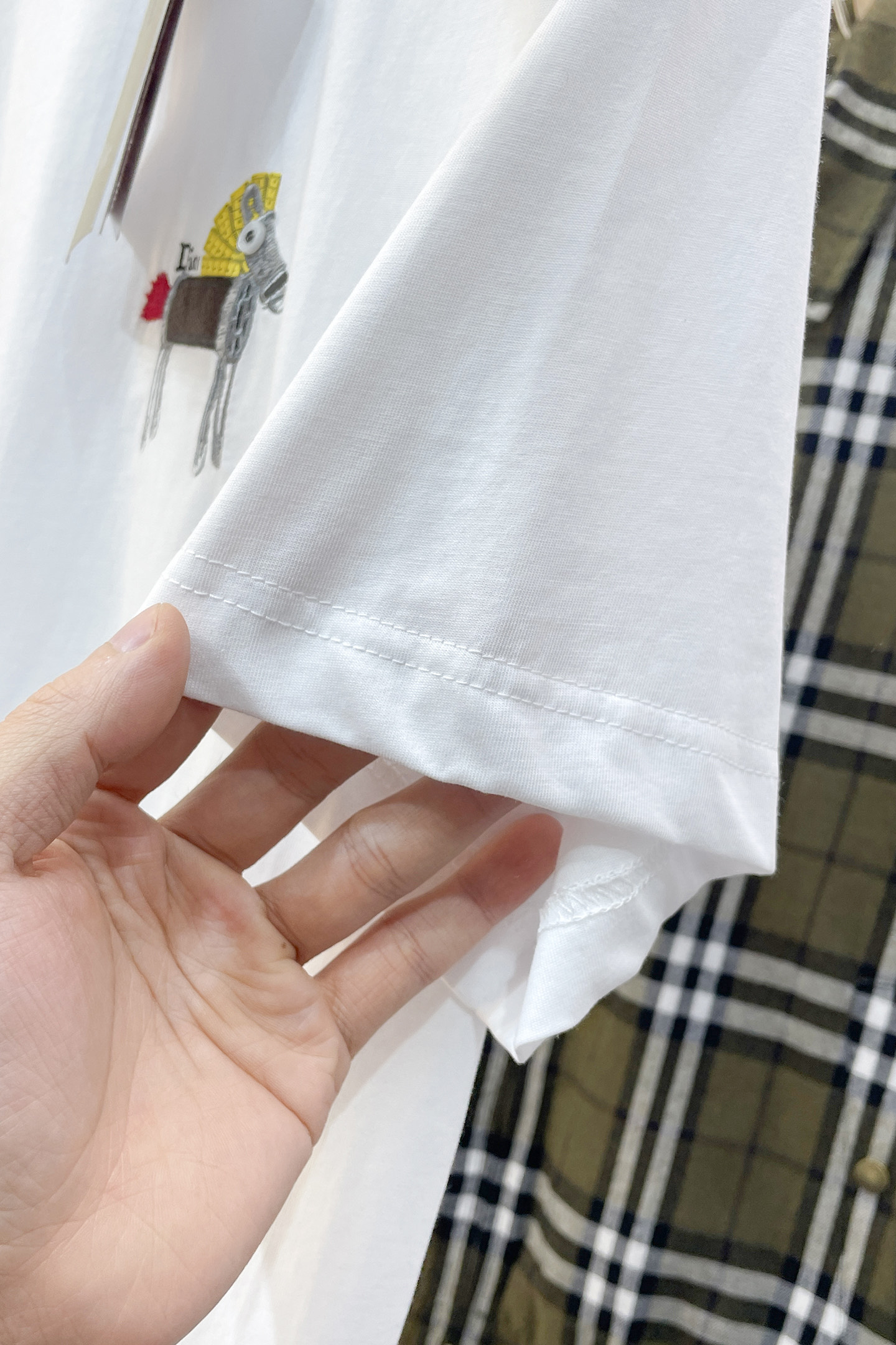 Dior Male Basic Clothing Cotton White Printed S-m-l-xl