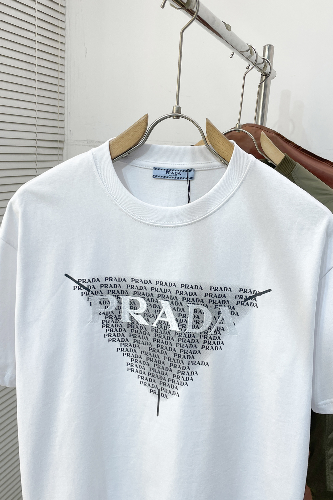 Prada Couple Basic Clothing Cotton Black S-m-l-xl