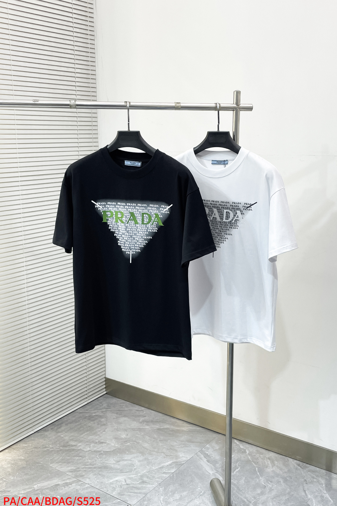 Prada Couple Basic Clothing Cotton Black S-m-l-xl