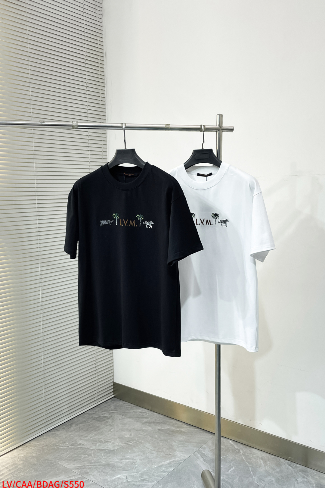 Louis Vuitton Couple Basic Clothing Cotton Black S-m-l-xl