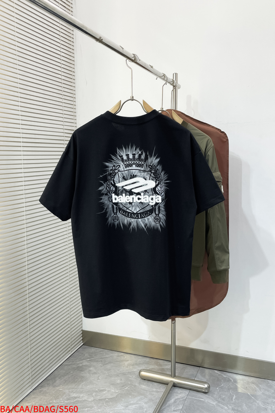 Balenciaga Couple Basic Clothing Cotton Black S-m-l-xl