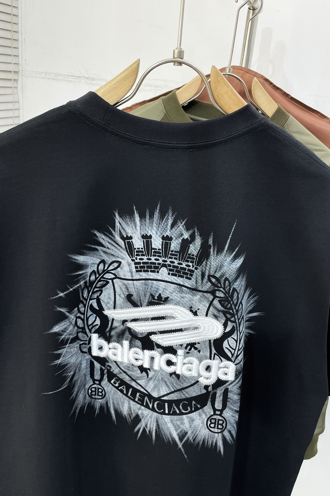 Balenciaga Couple Basic Clothing Cotton Black S-m-l-xl