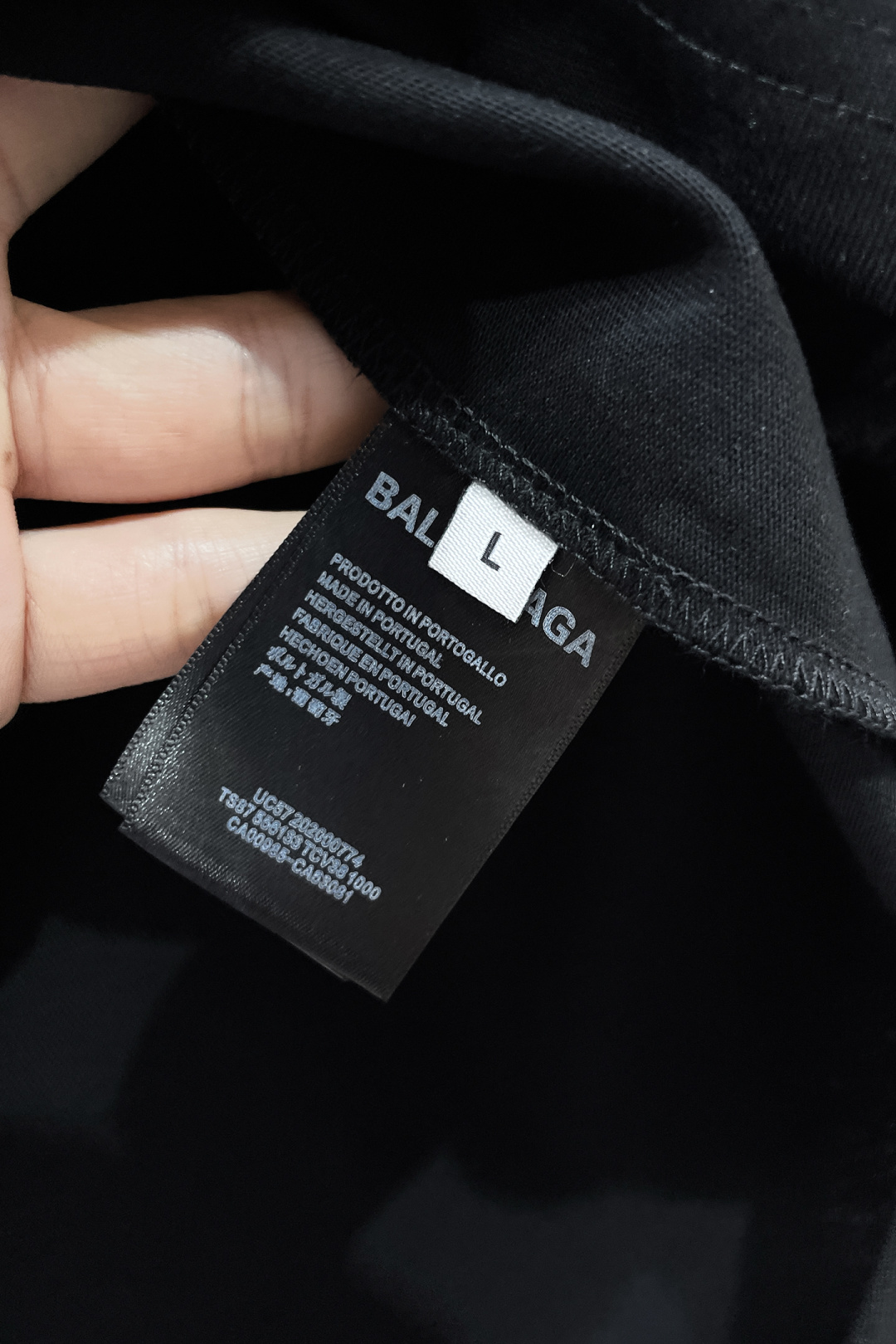 Balenciaga Couple Basic Clothing Cotton Black S-m-l-xl