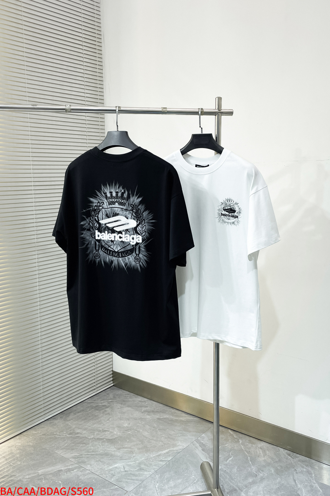 Balenciaga Couple Basic Clothing Cotton Black S-m-l-xl