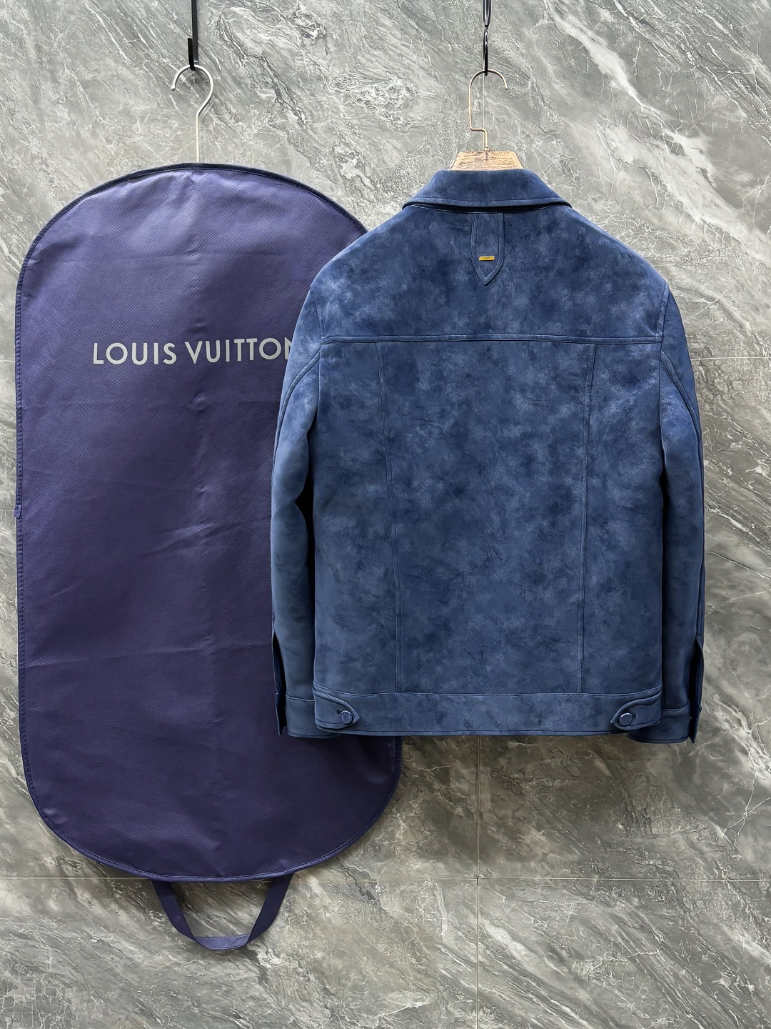 Louis Vuitton Male Jacket Blue S-l-xl