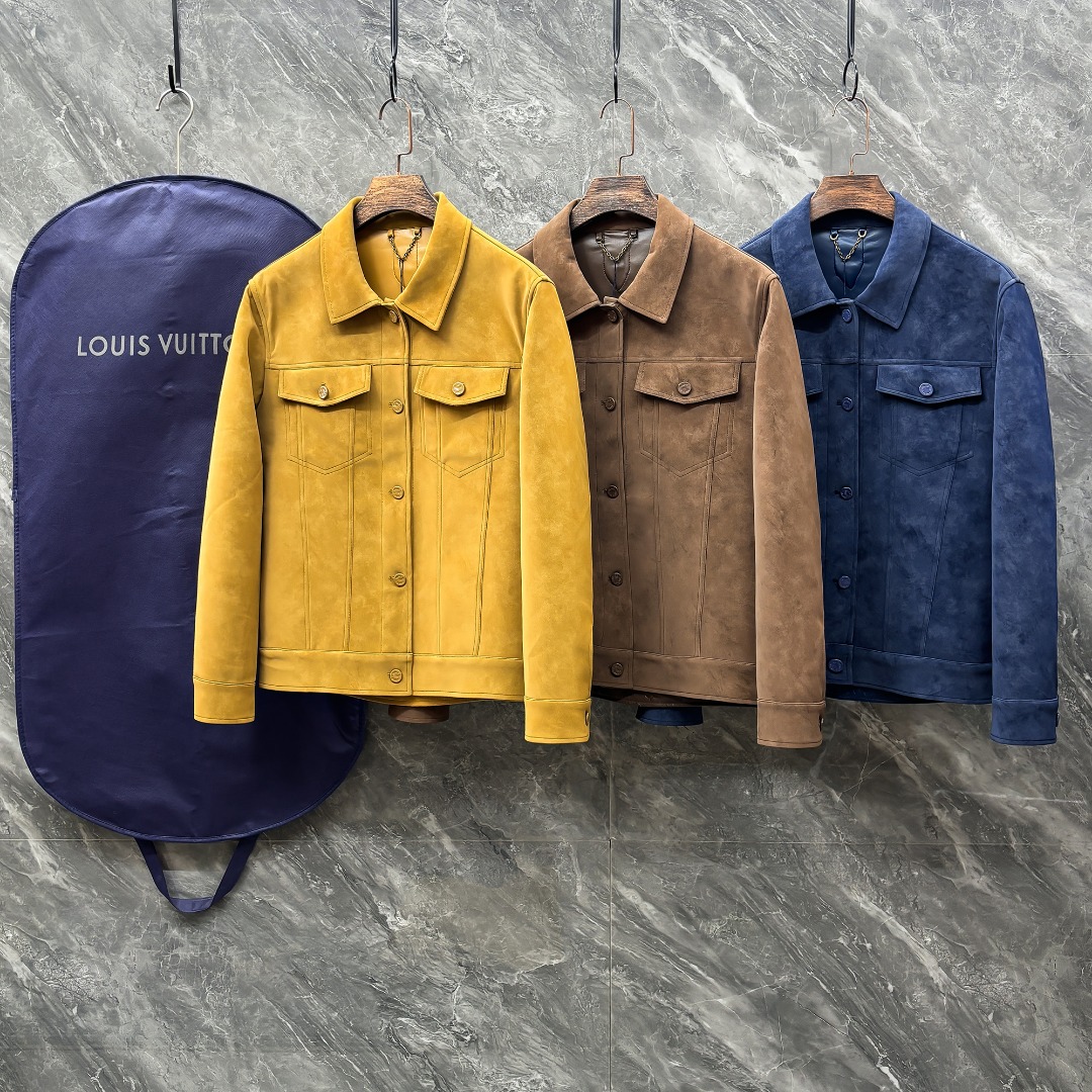 Louis Vuitton Male Jacket Blue S-l-xl