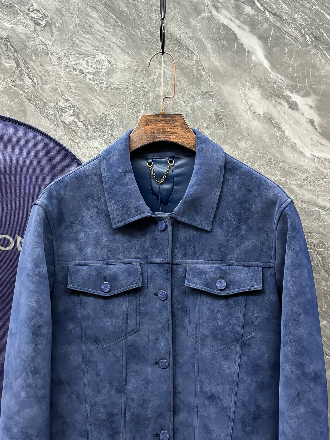 Louis Vuitton Male Jacket Blue S-l-xl