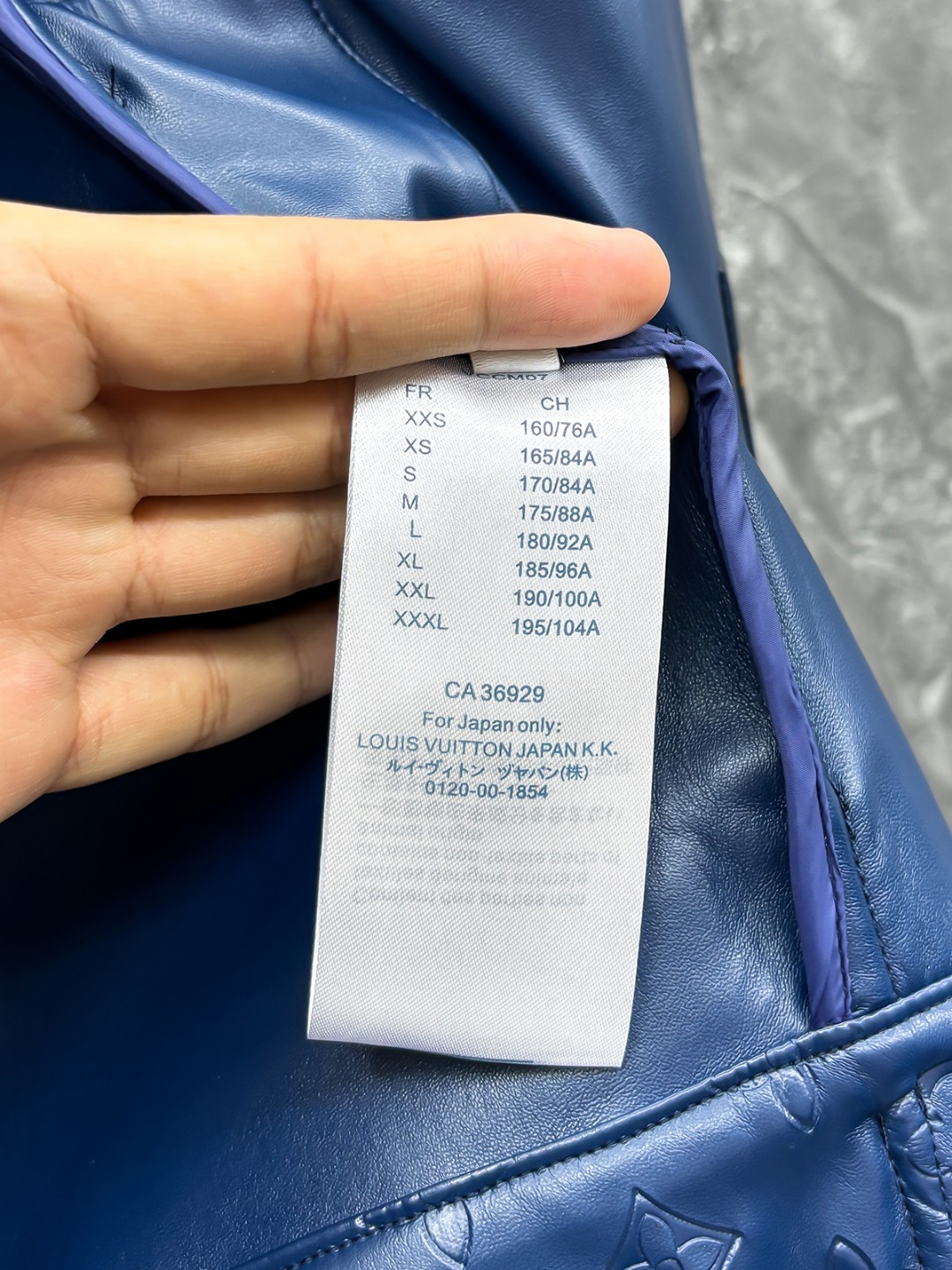 Louis Vuitton Male Jacket Blue S-l-xl