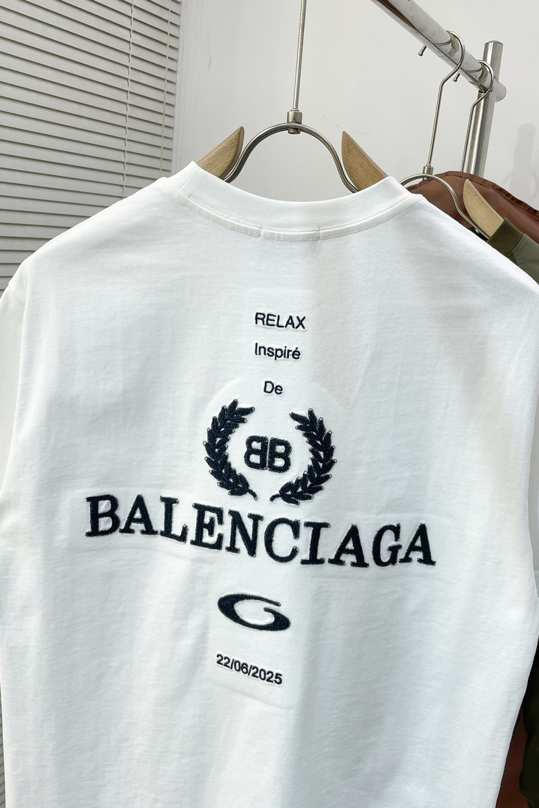 Balenciaga Couple Basic Clothing Cotton Black Loose Fit S-l-xl