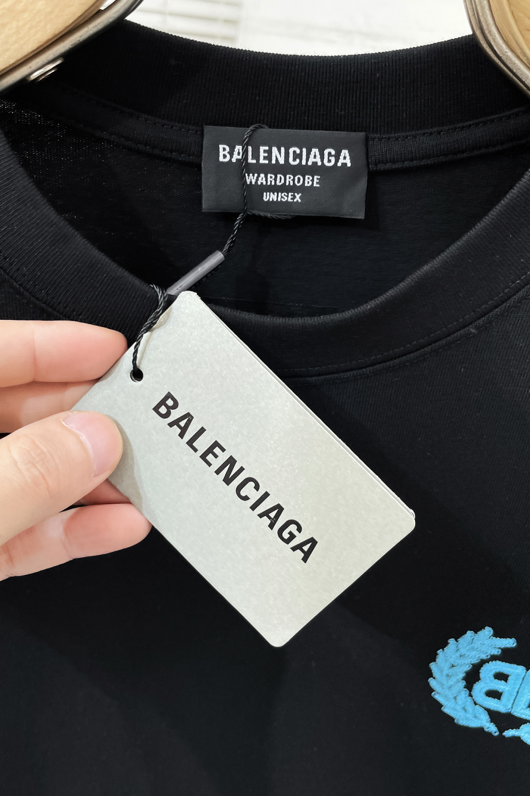 Balenciaga Couple Basic Clothing Cotton Black Loose Fit S-l-xl