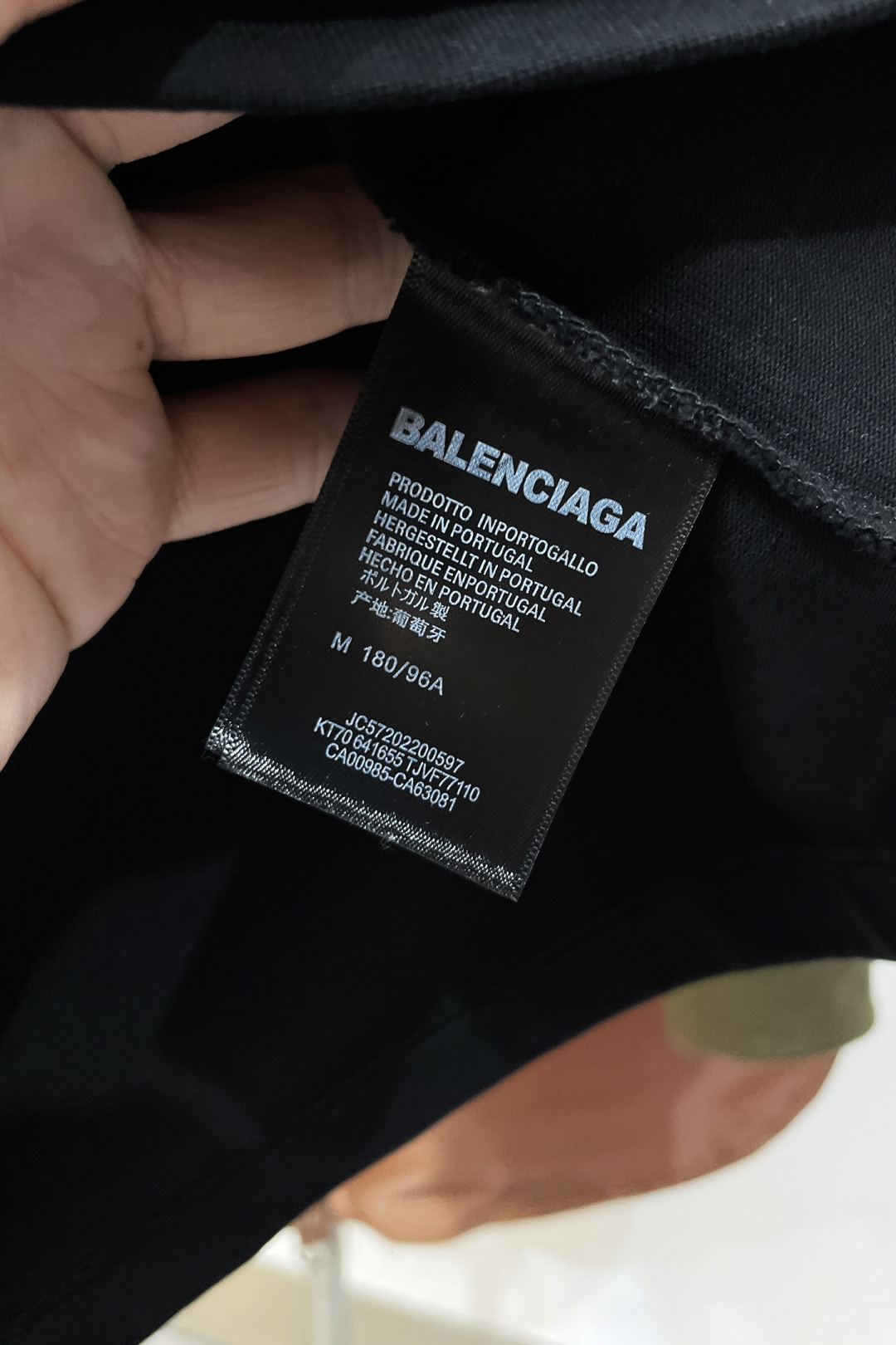 Balenciaga Couple Basic Clothing Cotton Black Loose Fit S-l-xl