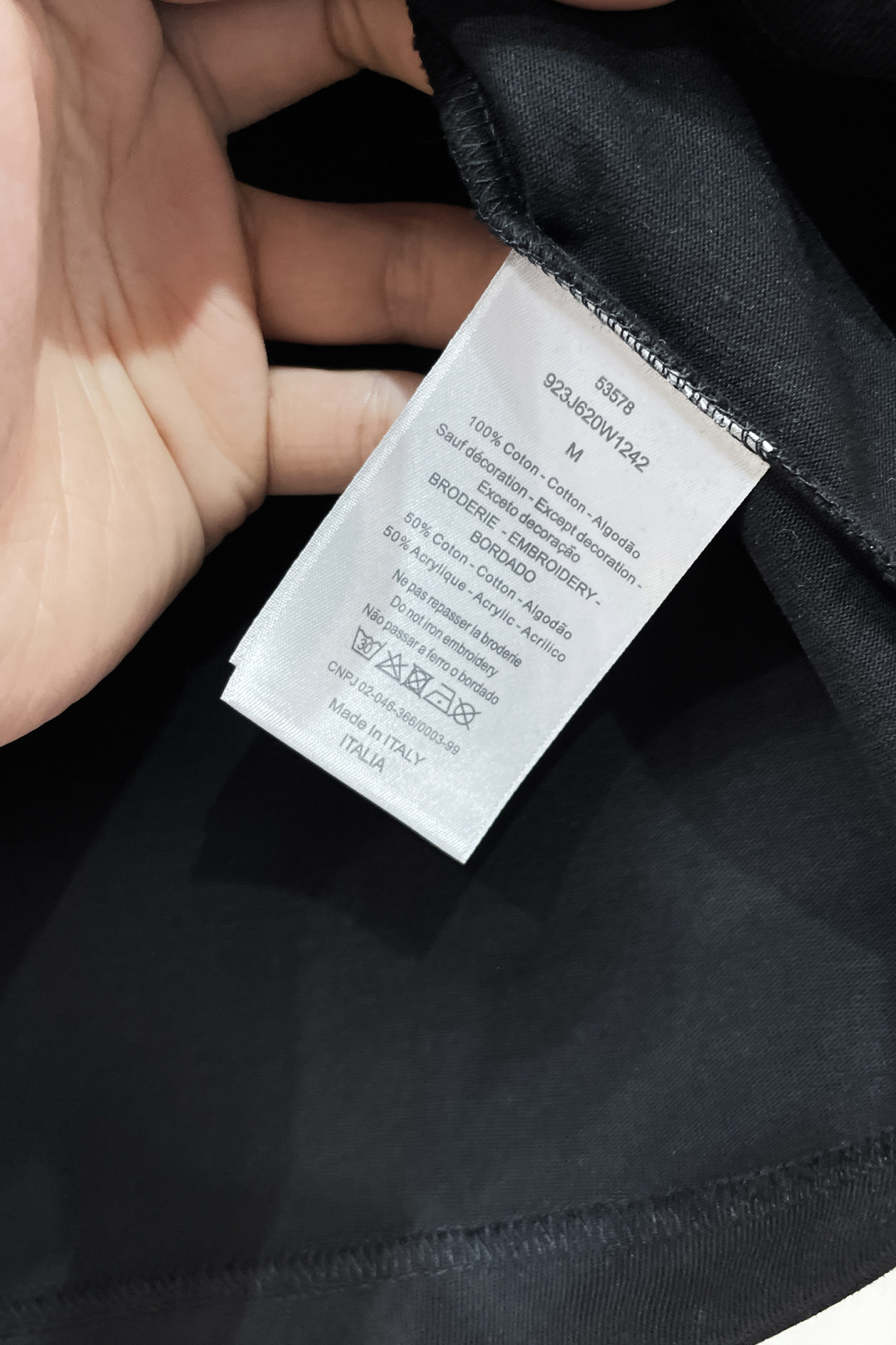 Dior Basic Clothing Cotton Black S-xl