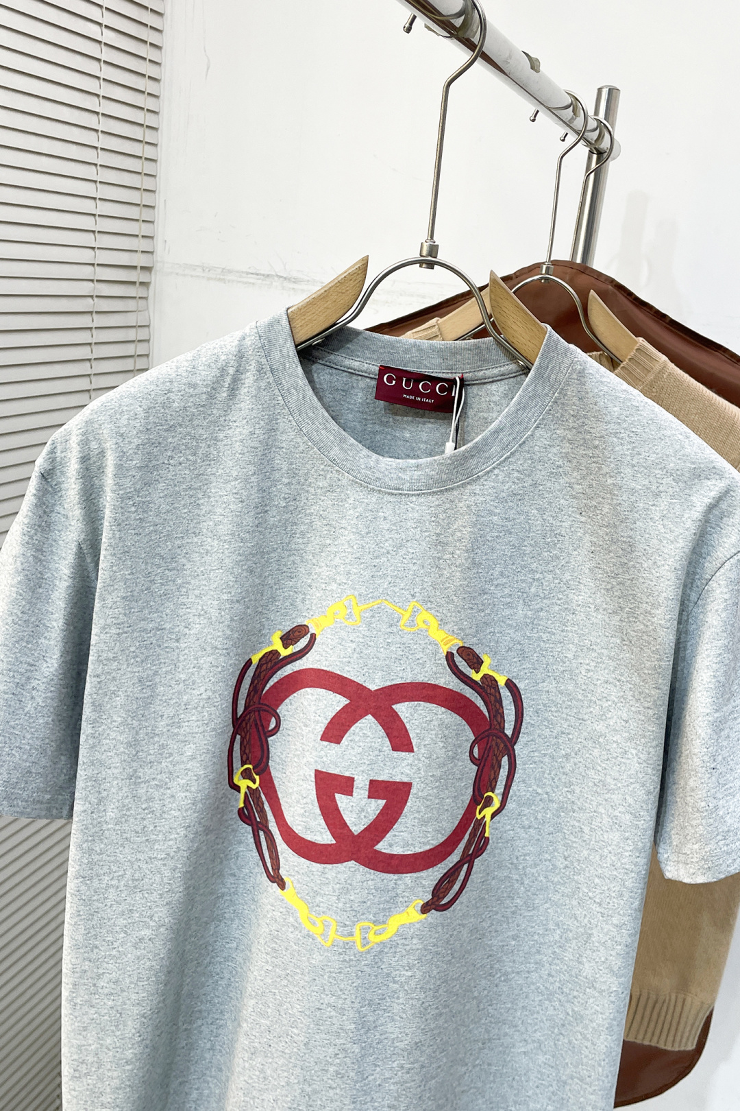 Gucci Couple Basic Clothing Cotton Printed S-l-xl