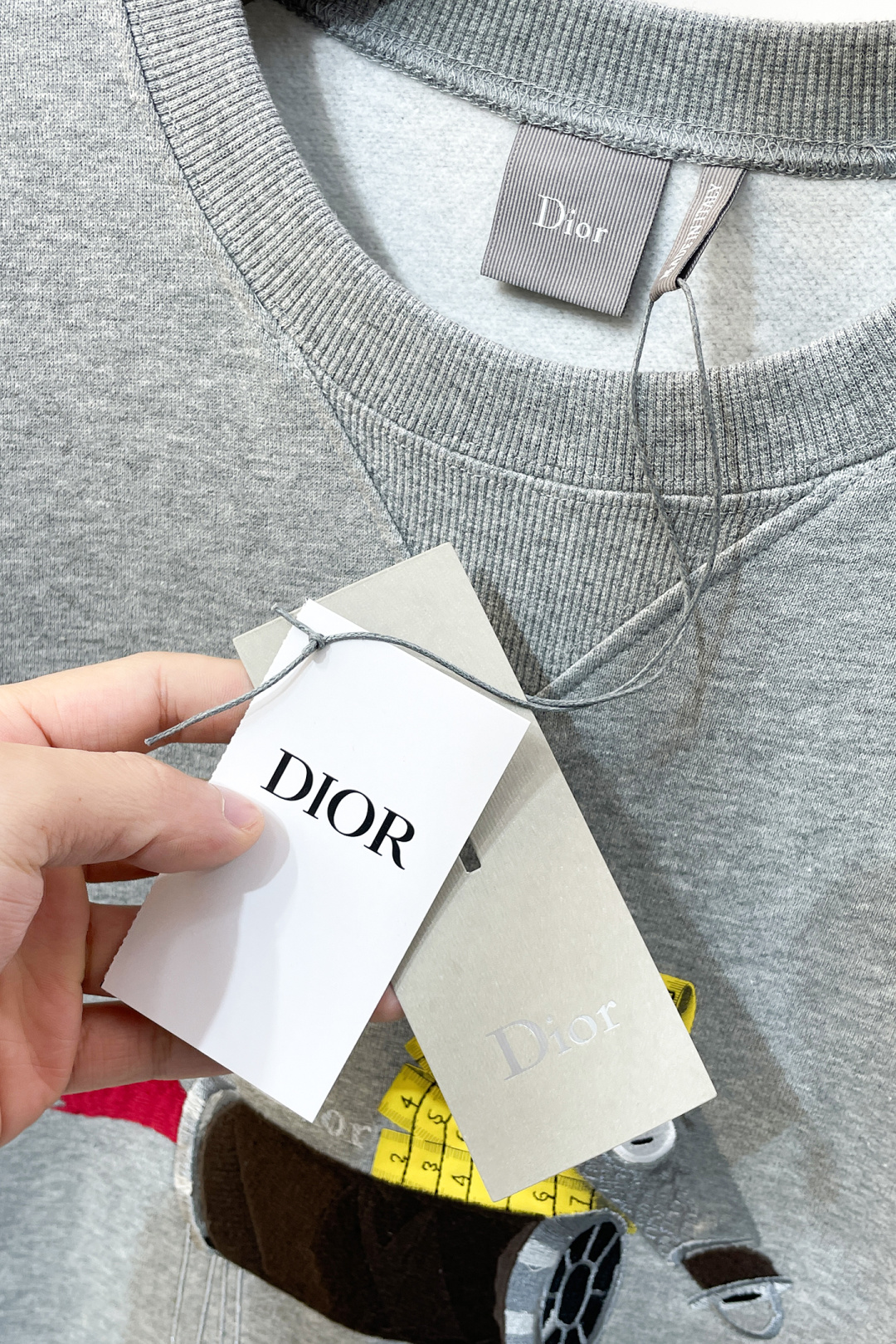 Dior Basic Clothing Cotton Gray Printed S-m-l-xl