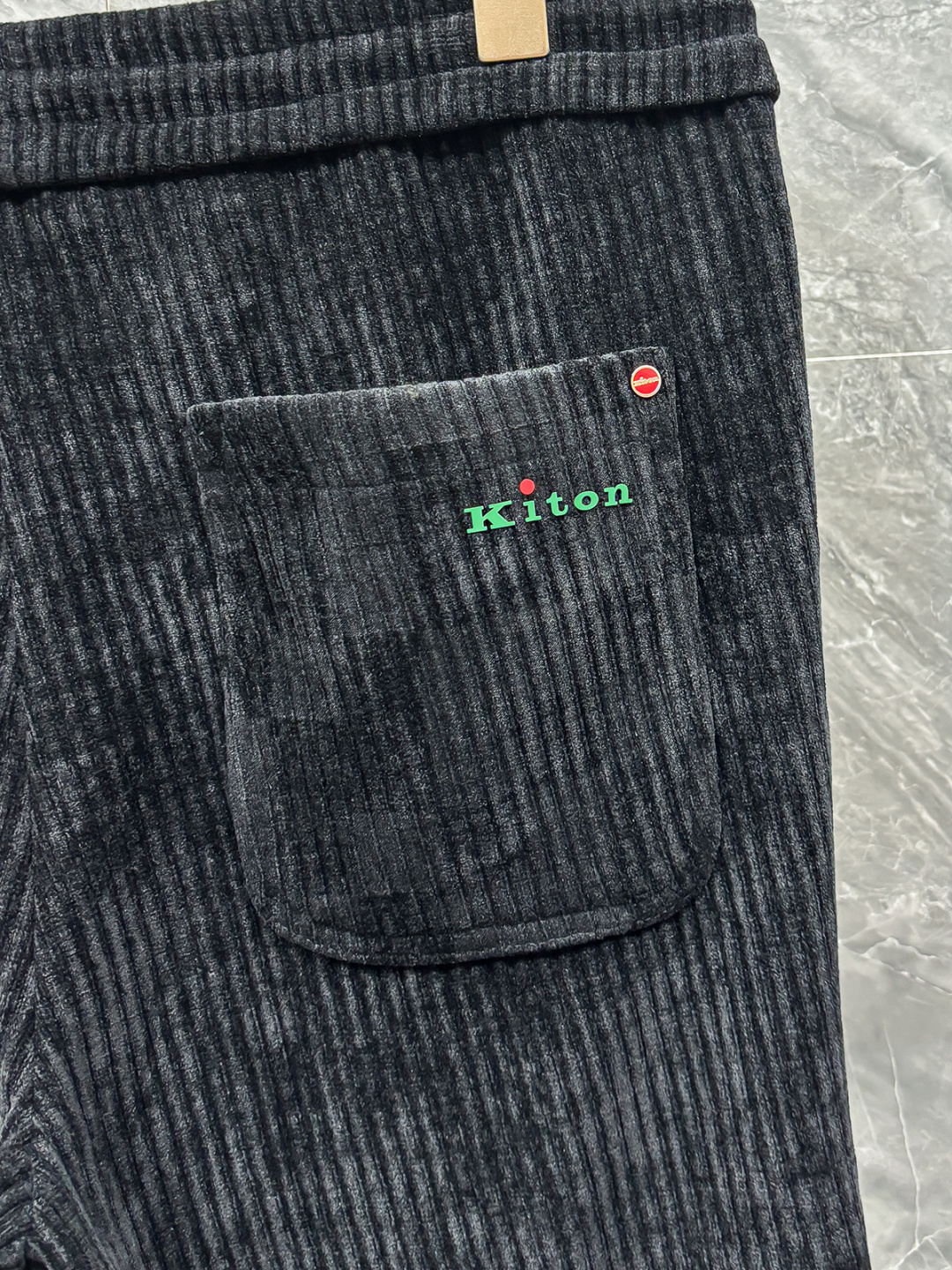 Kiton Male Basic Clothing Black Slim Fit M-l-xl-xxl