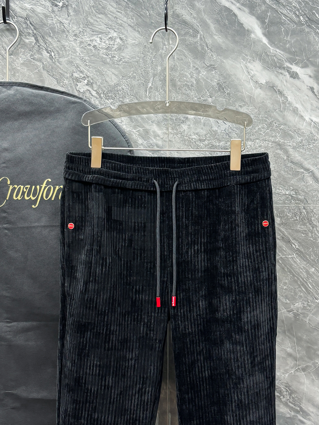 Kiton Male Basic Clothing Black Slim Fit M-l-xl-xxl