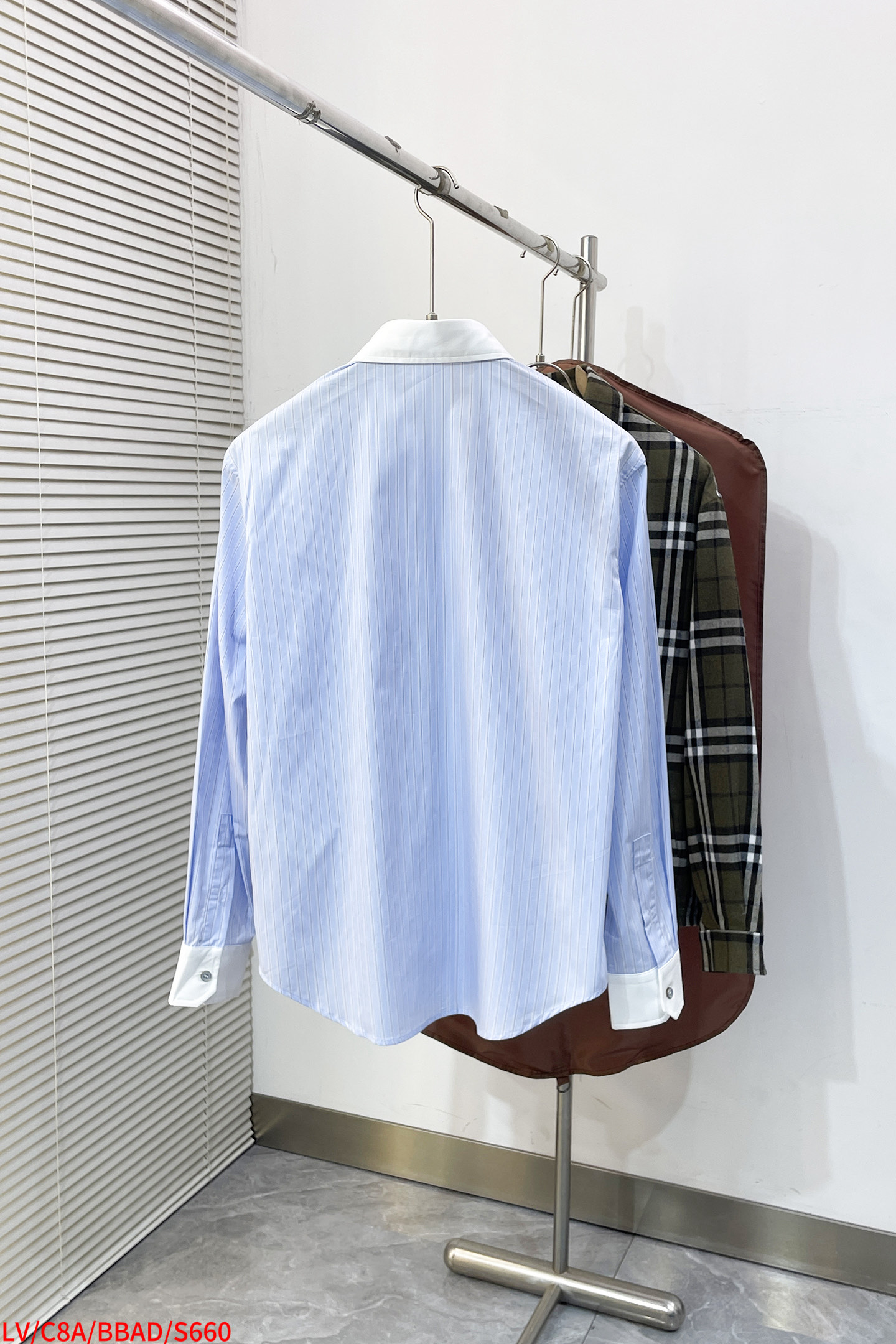 Louis Vuitton Shirt Cotton White Striped S-l-xl
