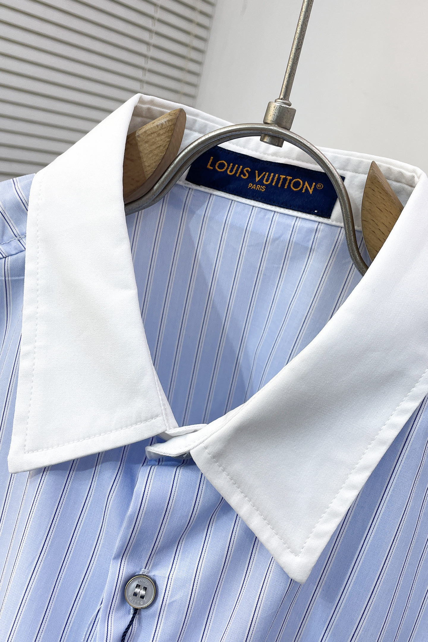 Louis Vuitton Shirt Cotton White Striped S-l-xl