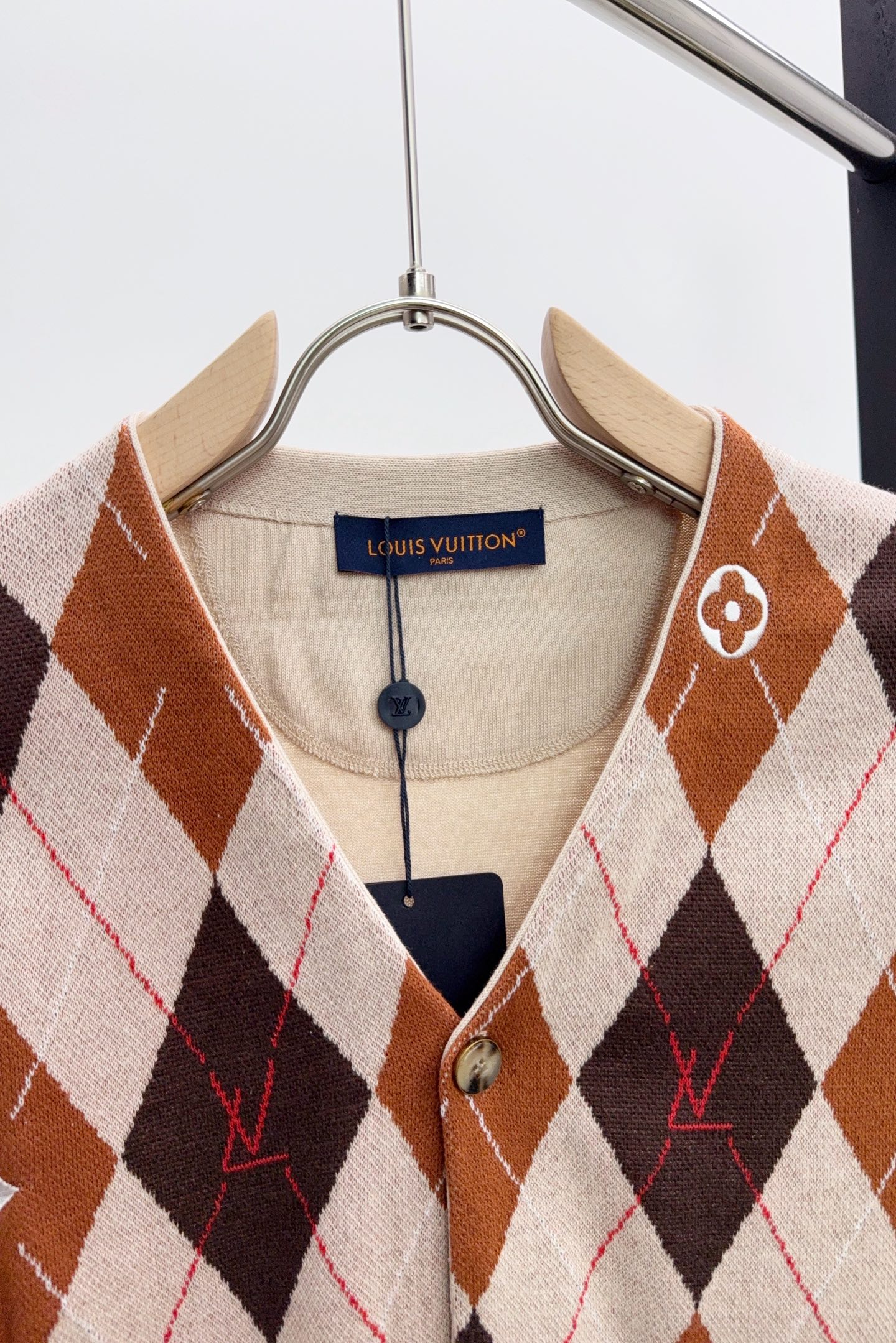 Louis Vuitton Basic Clothing Knitted Brown S-l