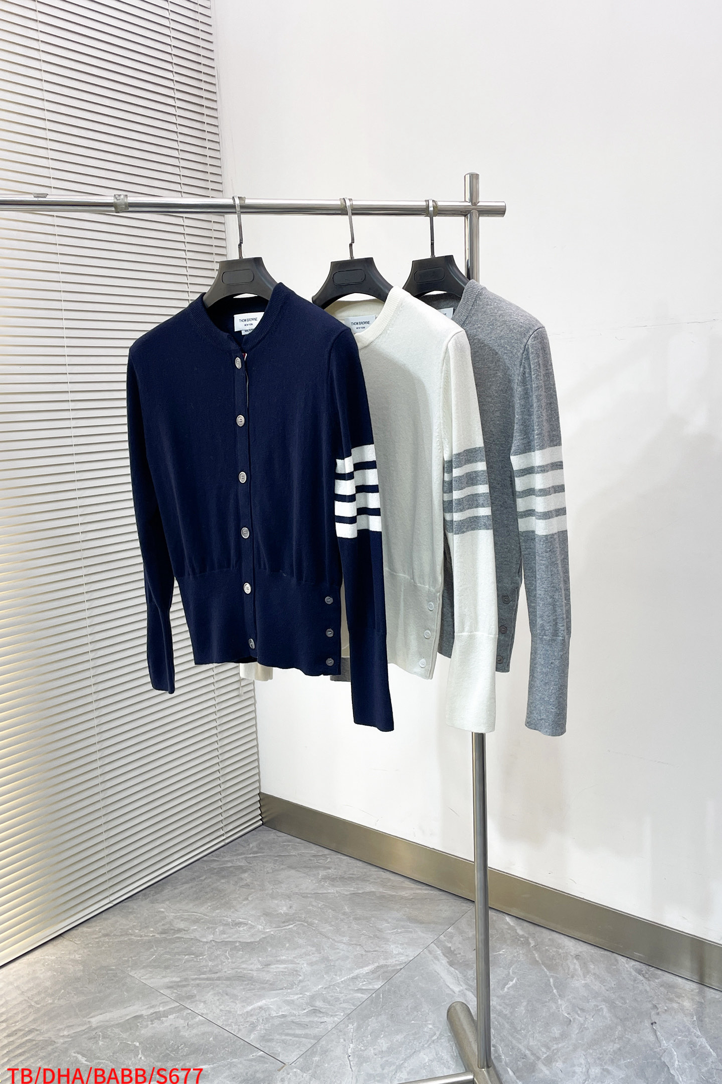 Thom Browne Long Sleeve Top Knitted Striped S-m-l