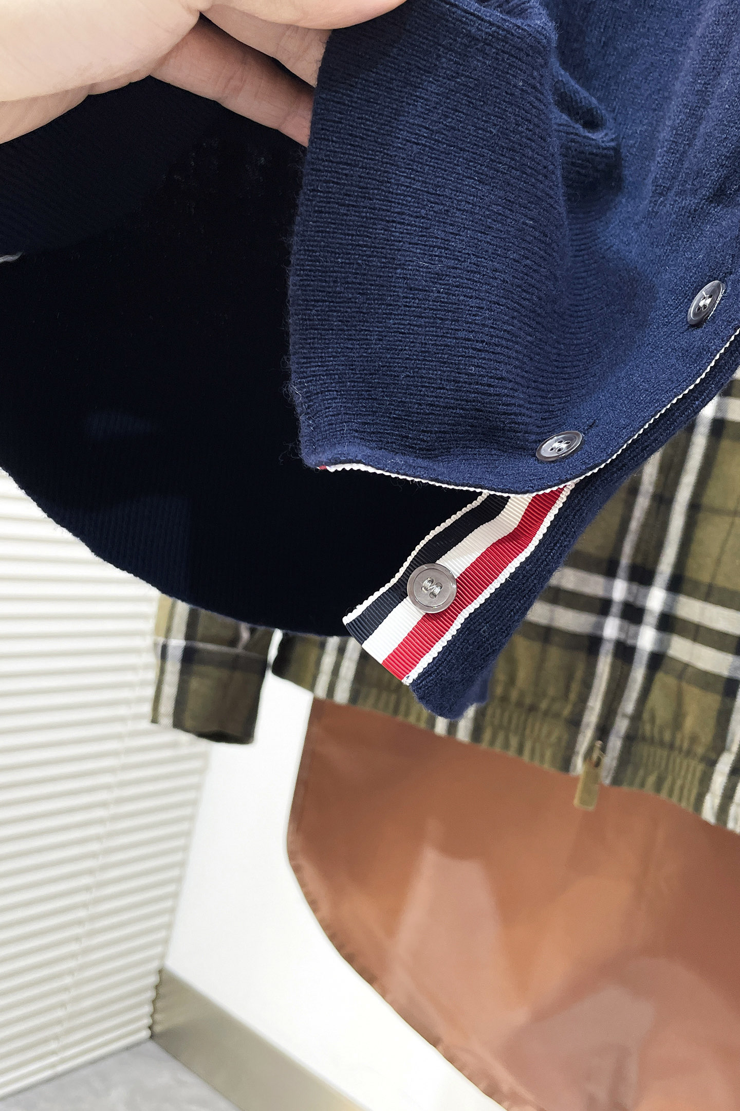 Thom Browne Long Sleeve Top Knitted Striped S-m-l